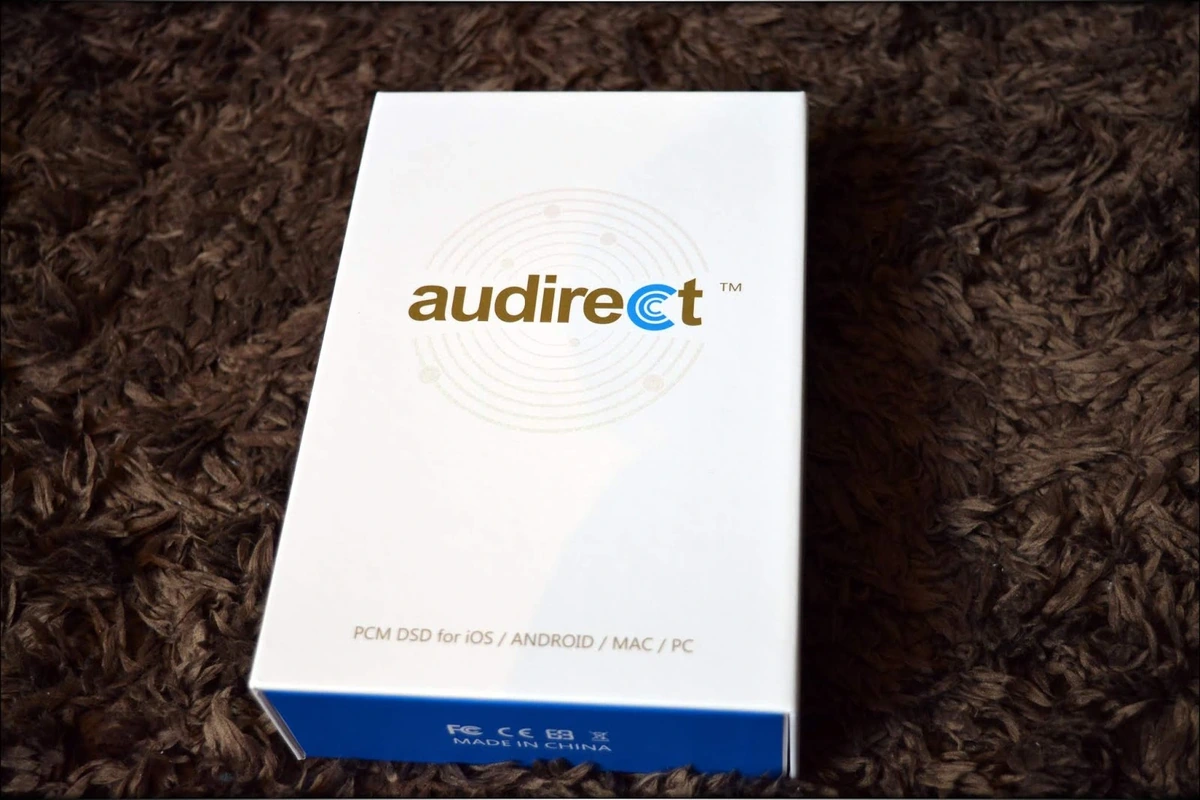 Audirect Whistle DAC/AMP Unit, White Package, new, cardboard package with Audirect's logo on display